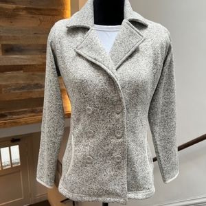 Eddie Bauer - Radiator Peacoat Sweater Jacket | Size XS | Pumice Heathered Gray